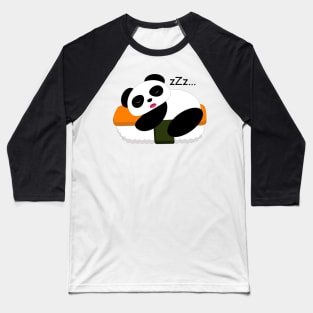 Panda sleeps top of sushi Baseball T-Shirt